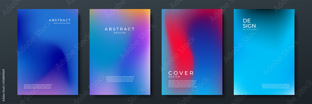 Abstract gradient texture background with dynamic blurred effect. Minimal gradient background with modern trendy fresh color for presentation design, flyer, social media cover, web banner, tech poster