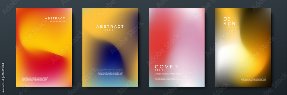 Abstract gradient texture background with dynamic blurred effect. Minimal gradient background with modern trendy fresh color for presentation design, flyer, social media cover, web banner, tech poster