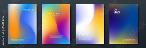 Abstract gradient texture background with dynamic blurred effect. Minimal gradient background with modern trendy fresh color for presentation design, flyer, social media cover, web banner, tech poster