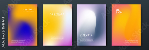 Abstract gradient texture background with dynamic blurred effect. Minimal gradient background with modern trendy fresh color for presentation design, flyer, social media cover, web banner, tech poster