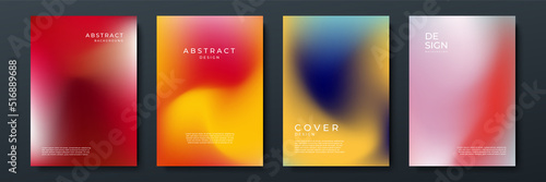 Abstract gradient texture background with dynamic blurred effect. Minimal gradient background with modern trendy fresh color for presentation design, flyer, social media cover, web banner, tech poster