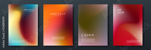 Abstract gradient texture background with dynamic blurred effect. Minimal gradient background with modern trendy fresh color for presentation design, flyer, social media cover, web banner, tech poster