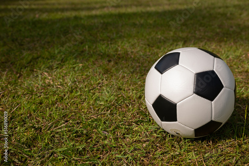 football soccer on grass