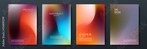 Abstract gradient texture background with dynamic blurred effect. Minimal gradient background with modern trendy fresh color for presentation design, flyer, social media cover, web banner, tech poster