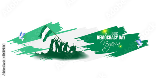 vector illustration for happy Nigeria independence day