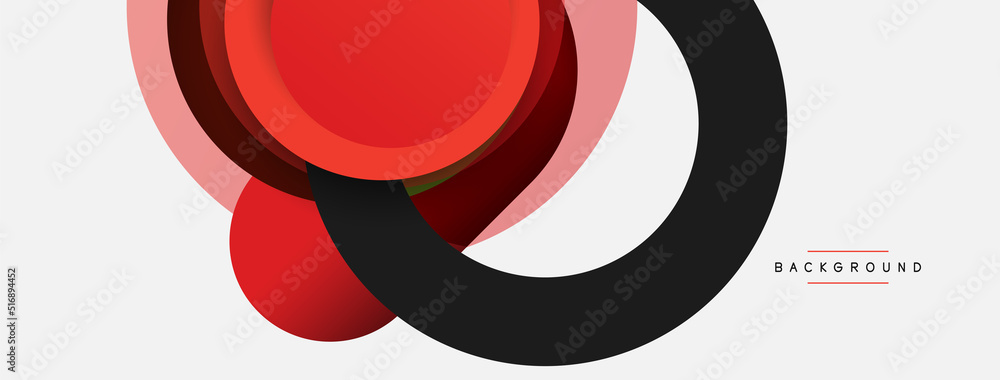 Circle and round shapes abstract background. Vector illustration for wallpaper banner background or landing page Circle and round shapes abstract background. Vector illustration for wallpaper banner background or landing page