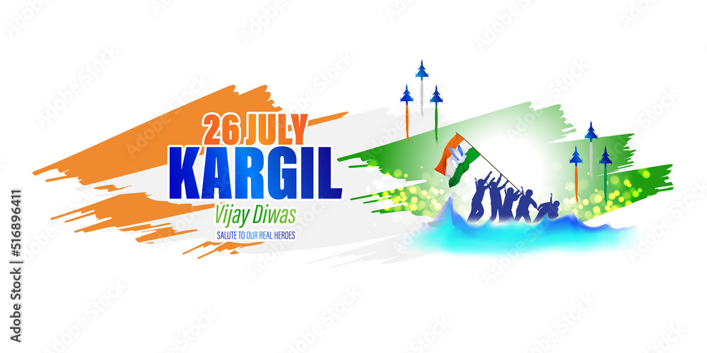 Vector illustration for Kargil Vijay Diwas banner
