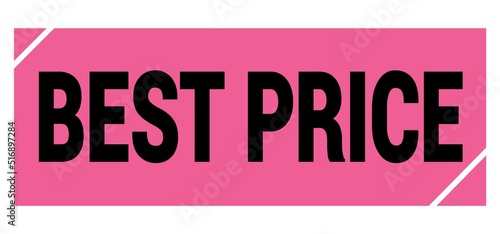 BEST PRICE text on pink-black grungy stamp sign.
