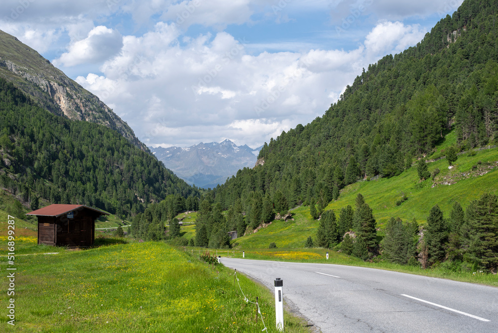 Rofenschlucht im hinteren Ötztal, Gebirgsstraße, Vent, Tirol, Österreich
