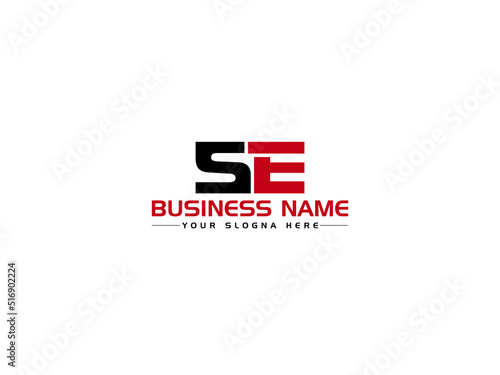Monogram SE Logo Icon Vector, Colorful SE s e Logo Letter With Creative Colorful Two Letter New Logo Design For Business