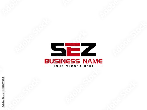 Monogram SEZ Logo Icon Vector, Colorful SE s e z Logo Letter With Creative Colorful Three Letter New Logo Design For Business photo