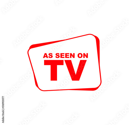 as seen on tv icon on white background