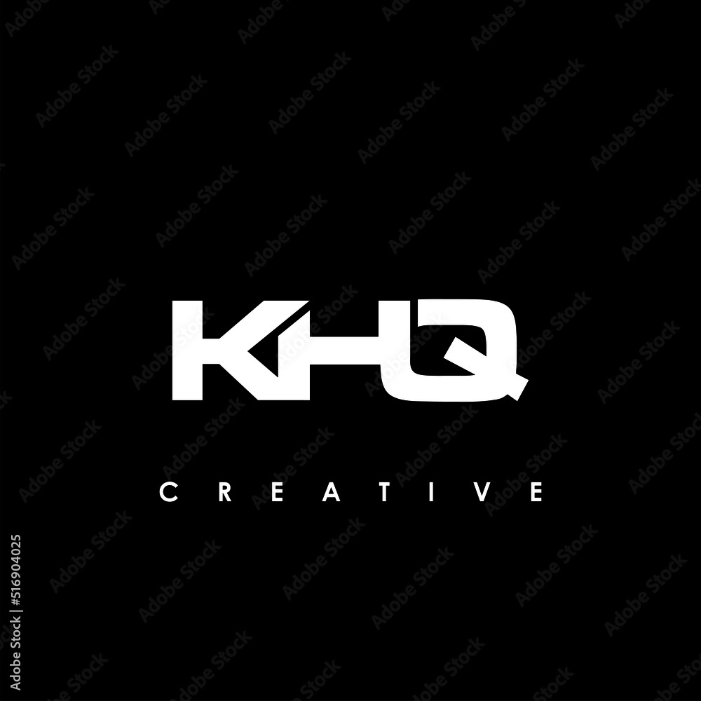 KHQ Letter Initial Logo Design Template Vector Illustration KHQ Letter Initial Logo Design Template Vector Illustration