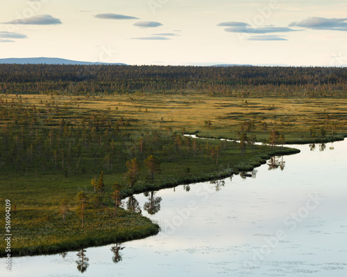 Muttoslippai lake in Muddus National Park Sweden photo