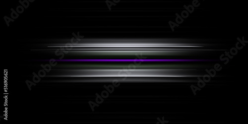  Abstract purple light trails in the dark, motion blur effect 