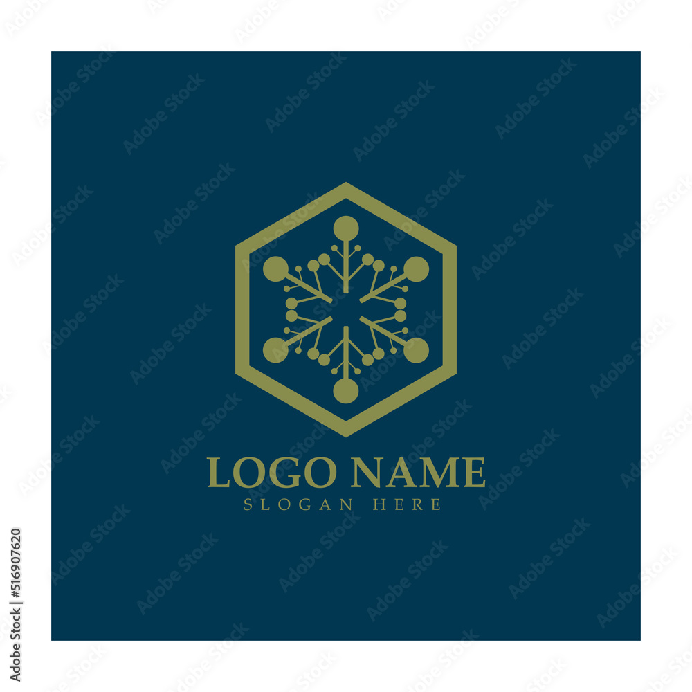 Neuron logo or nerve cell logo design,molecule logo ,brain logo illustration template icon with vector concept