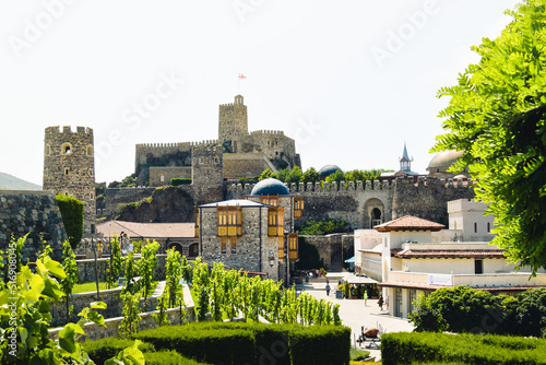 Rabati Castle  Akhlatsikhe  Georgia - May  2017  Panoramic View of the Reconstructed Medieval Town - Castle. Architectural and Historical Heritage of Georgia. UNESCO
