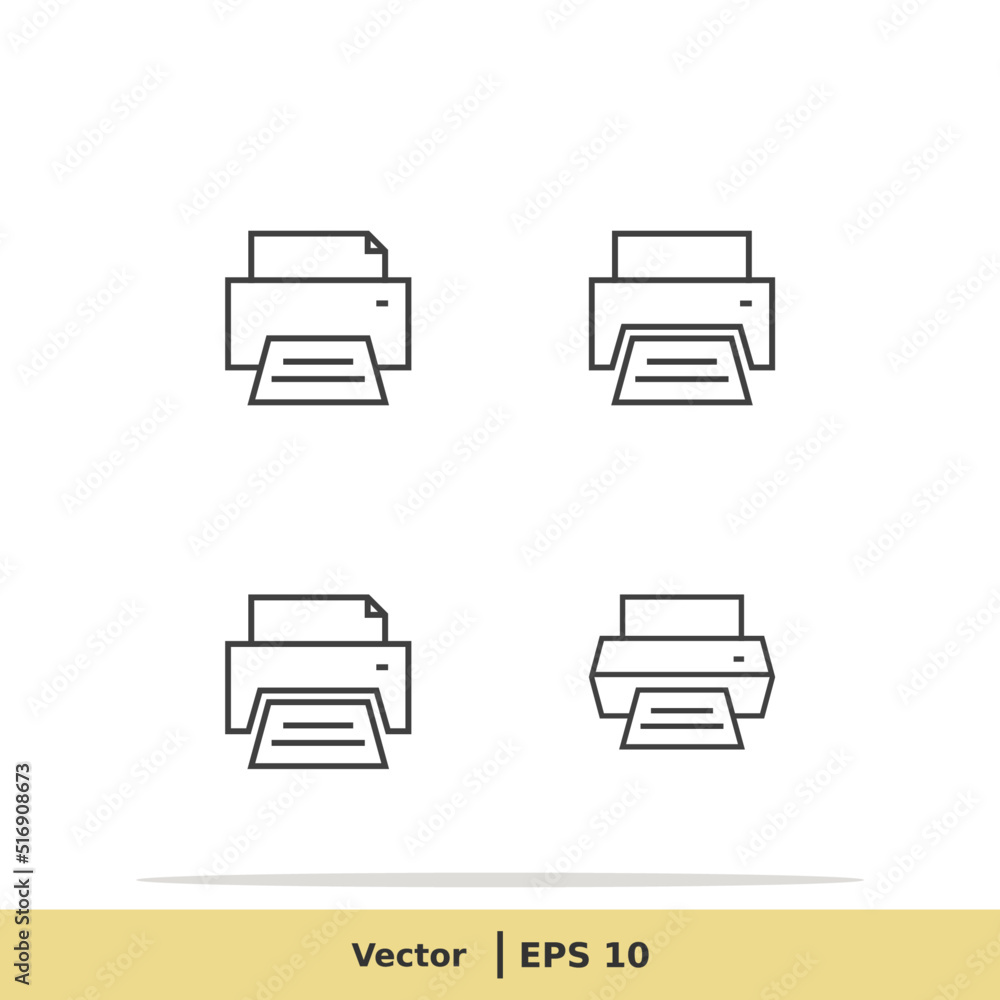 Print Icon set. Printer Symbol. Design Logo Template. Vector Icon EPS 10 Pixel Perfect Print Icon set. Printer Symbol. Design Logo Template. Vector Icon EPS 10 Pixel Perfect