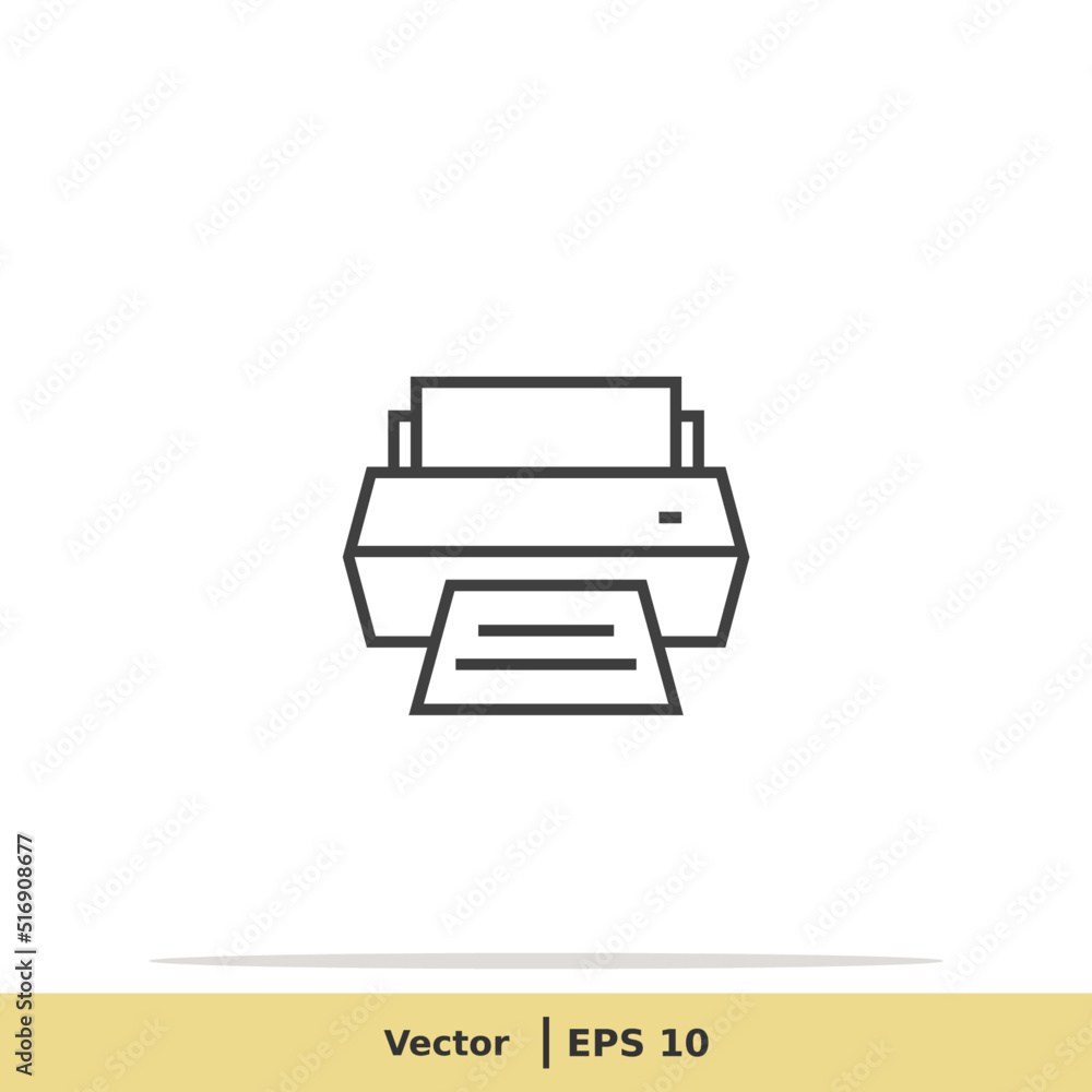 Print Icon. Printer Symbol. Design Logo Template. Vector Icon EPS 10 Pixel Perfect Print Icon. Printer Symbol. Design Logo Template. Vector Icon EPS 10 Pixel Perfect