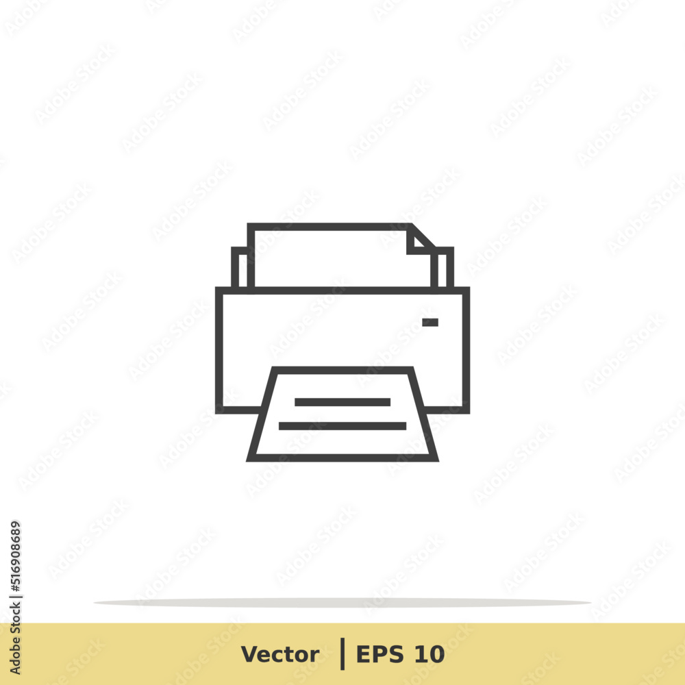 Print Icon. Printer Symbol. Design Logo Template. Vector Icon EPS 10 Pixel Perfect Print Icon. Printer Symbol. Design Logo Template. Vector Icon EPS 10 Pixel Perfect