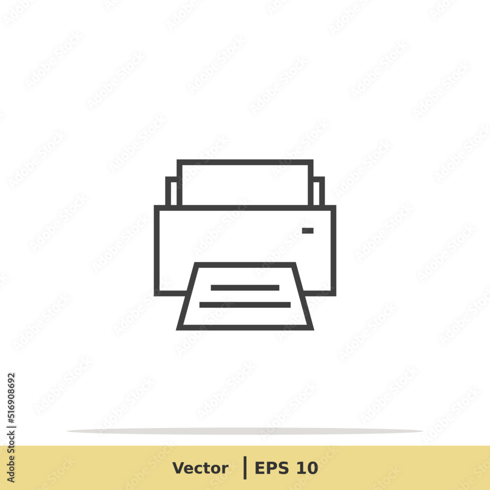 Print Icon. Printer Symbol. Design Logo Template. Vector Icon EPS 10 Pixel Perfect Print Icon. Printer Symbol. Design Logo Template. Vector Icon EPS 10 Pixel Perfect