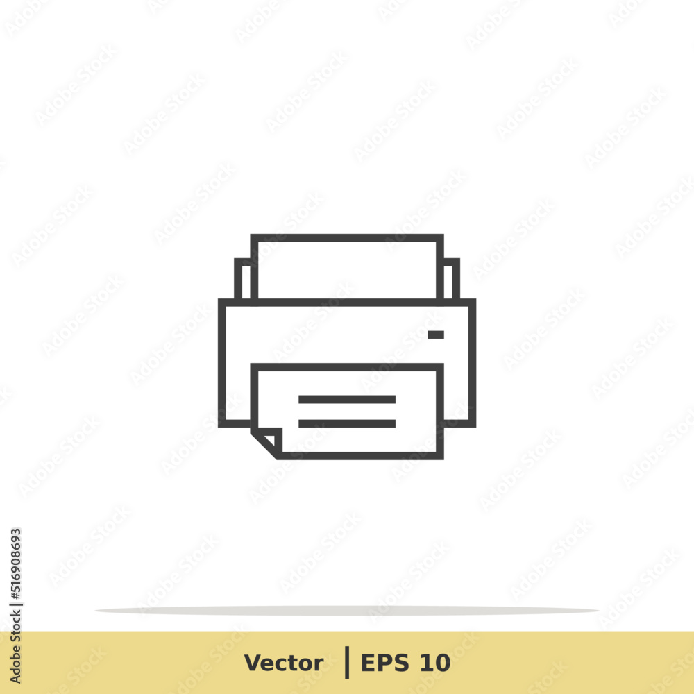 Print Icon. Printer Symbol. Design Logo Template. Vector Icon EPS 10 Pixel Perfect Print Icon. Printer Symbol. Design Logo Template. Vector Icon EPS 10 Pixel Perfect