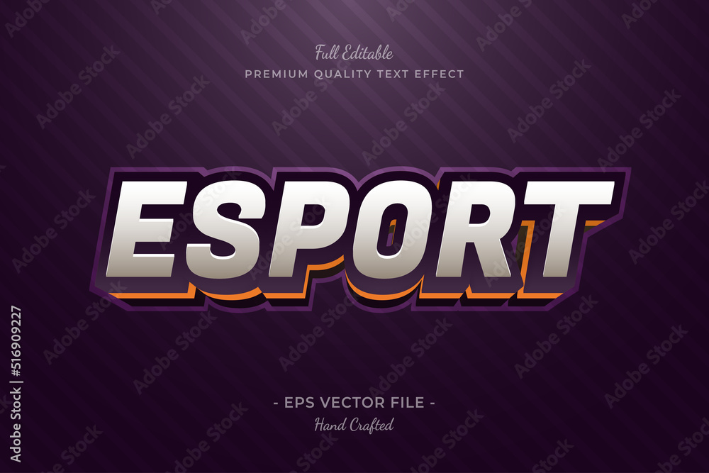 Esport Game editable premium text effect font style Esport Game editable premium text effect font style