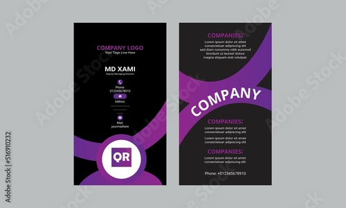 Professional Modern Business Card - Creative and Clean Business Card Template. Luxury business card design template.