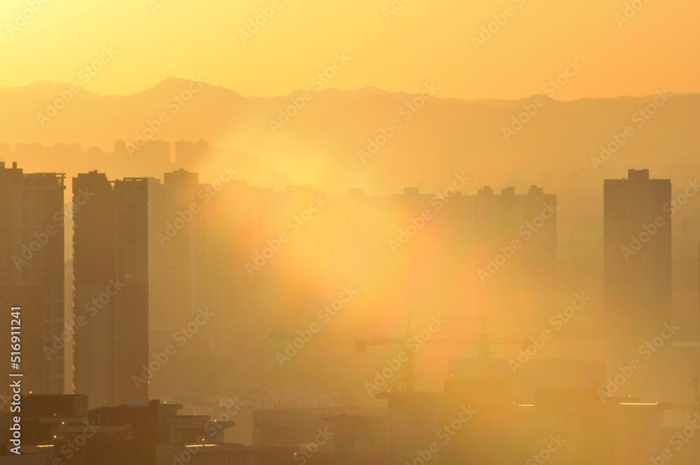 Buildings and Architecture in sunrise