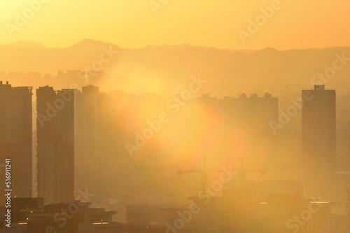 Buildings and Architecture in sunrise