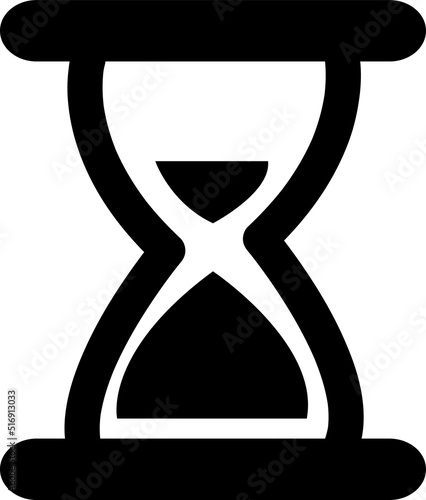 hourglass vector icon illustration on white background..eps