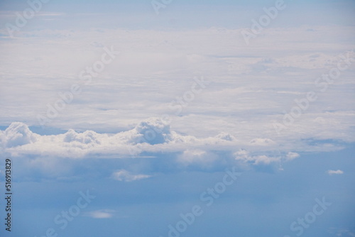 meteorology, wing, voyage, transportation, airport, transport, aircraft, airline, aerodynamic, jet, airliner, cloud scape, side view, clouds, aviation, tourism, commercial, blue sky, in flight, clouds © Art Johnson
