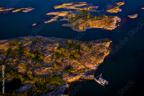 Islands in the Stockholm Archipelago in Sweden photo