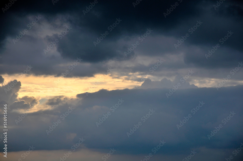 Dramatic panorama sky after sunrise Dramatic panorama sky after sunrise