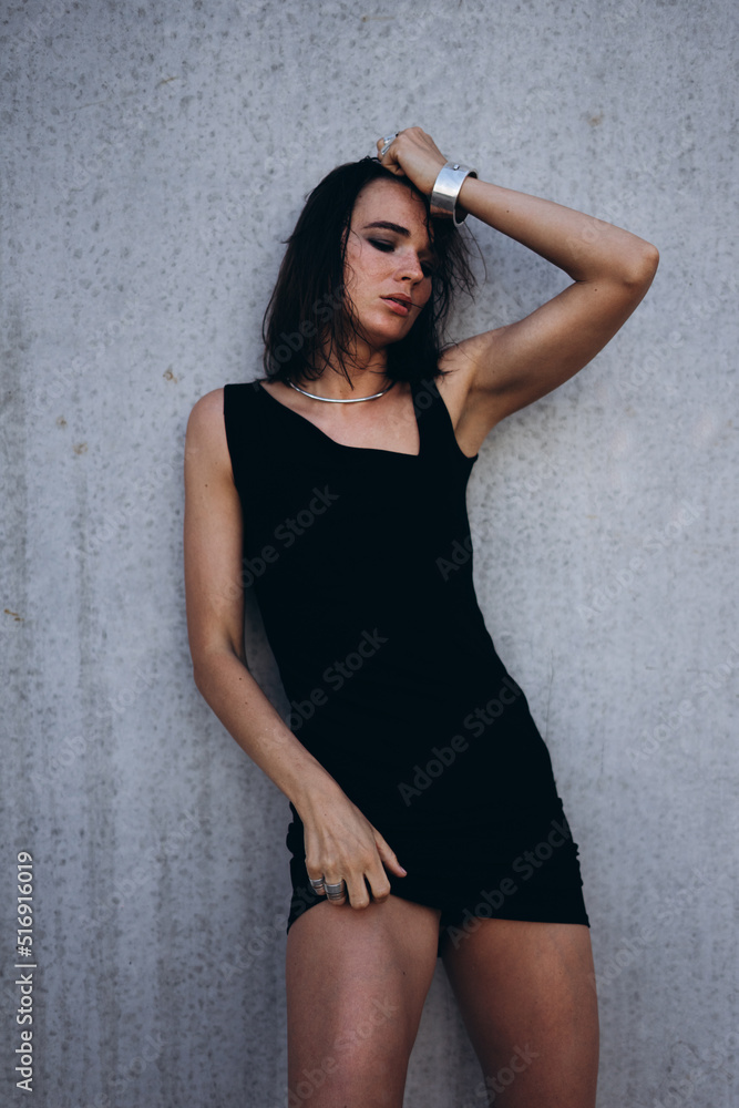 Fashion beauty sensual brunette woman, professional model posing for camera. Fashion beauty sensual brunette woman, professional model posing for camera.