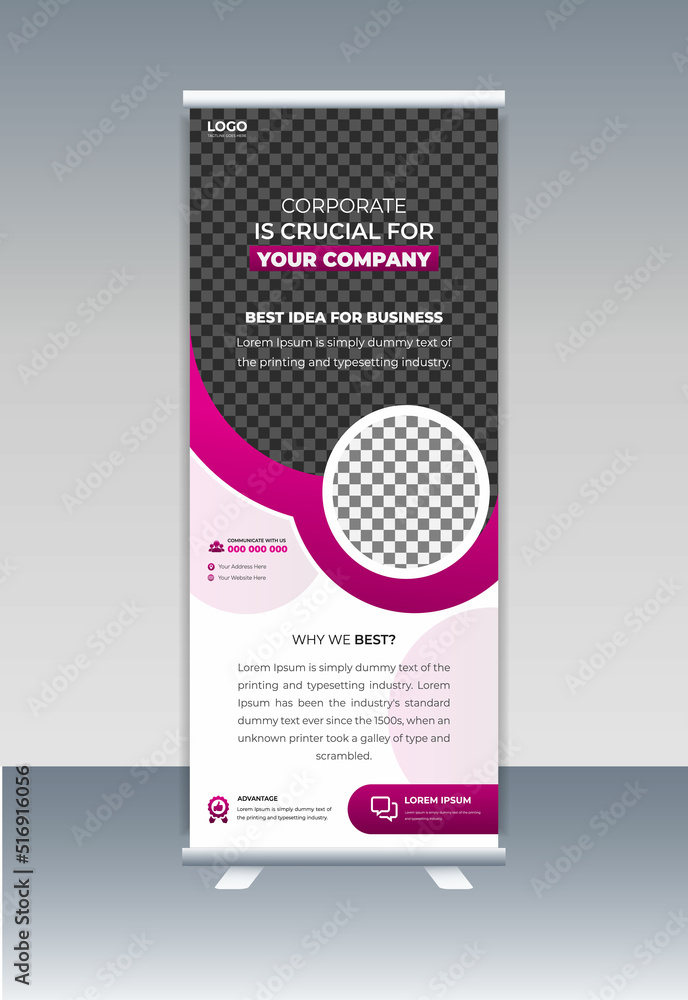 Business Roll-up Banner Design Template Business Roll-up Banner Design Template