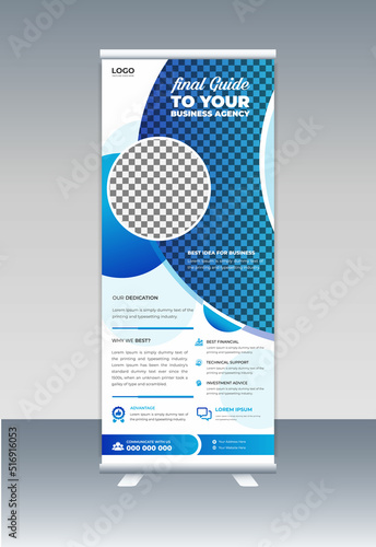 corporate identity roll-up banner design template