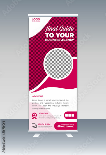 Corporate Roll up banner stand design template