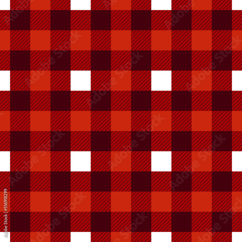 Scottish seamless tartan plaid. Retro square tablecloth pattern. Texture with red colors, vector background design for fabric, table cloth,wallpaper