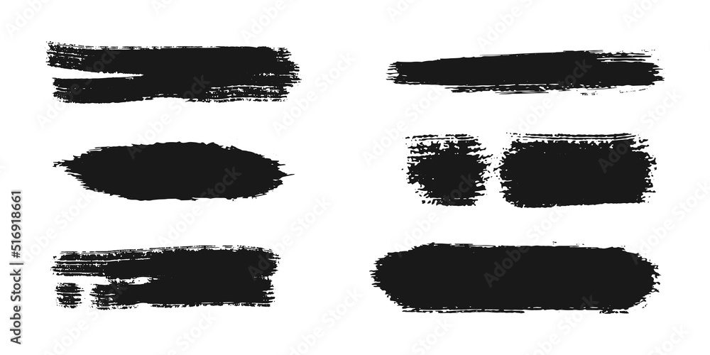 Set of Brush stroke, brush painted for Design Elements. grunge brush strokes. Abstract painted background templates. isolated on white background. vector illustration Set of Brush stroke, brush painted for Design Elements. grunge brush strokes. Abstract painted background templates. isolated on white background. vector illustration