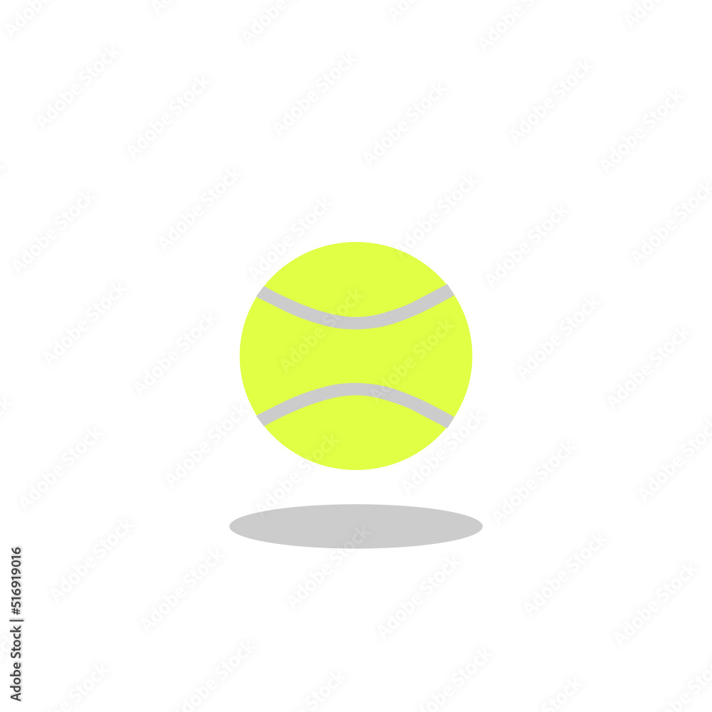 tennis ball isolated on white background
