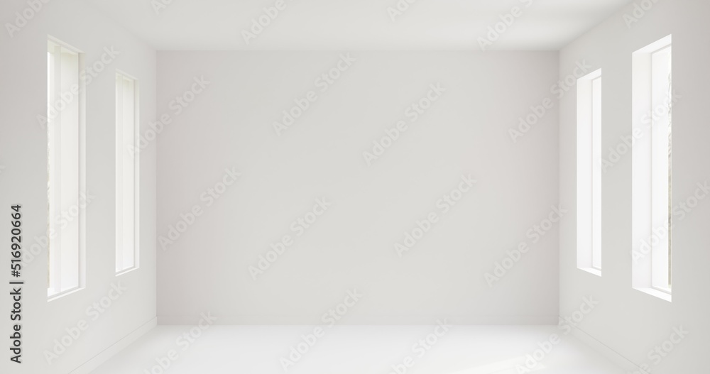 Fototapeta premium empty white room with window