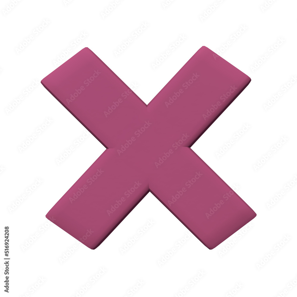 Fototapeta premium 3D Render Symbol