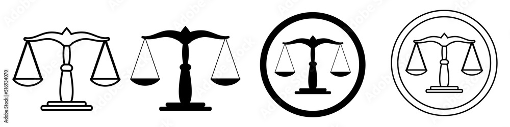 Scales icon vector. scale illustration sign. balance symbol or logo. Scales icon vector. scale illustration sign. balance symbol or logo.