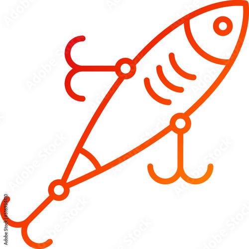 Fishing Lure Icon Style