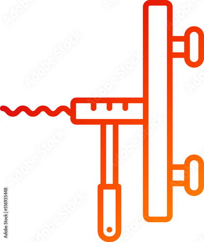 Sink Auger Icon Style