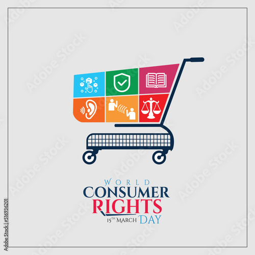 World Consumer Rights Day Vector Illustration