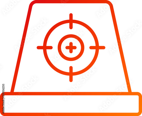 Red Dot Sight Icon Style