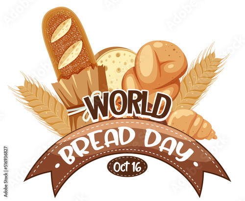World bread day banner design
