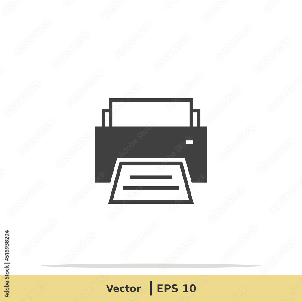 Print Icon. Printer Symbol. Design Logo Template. Vector Icon EPS 10 Pixel Perfect Print Icon. Printer Symbol. Design Logo Template. Vector Icon EPS 10 Pixel Perfect